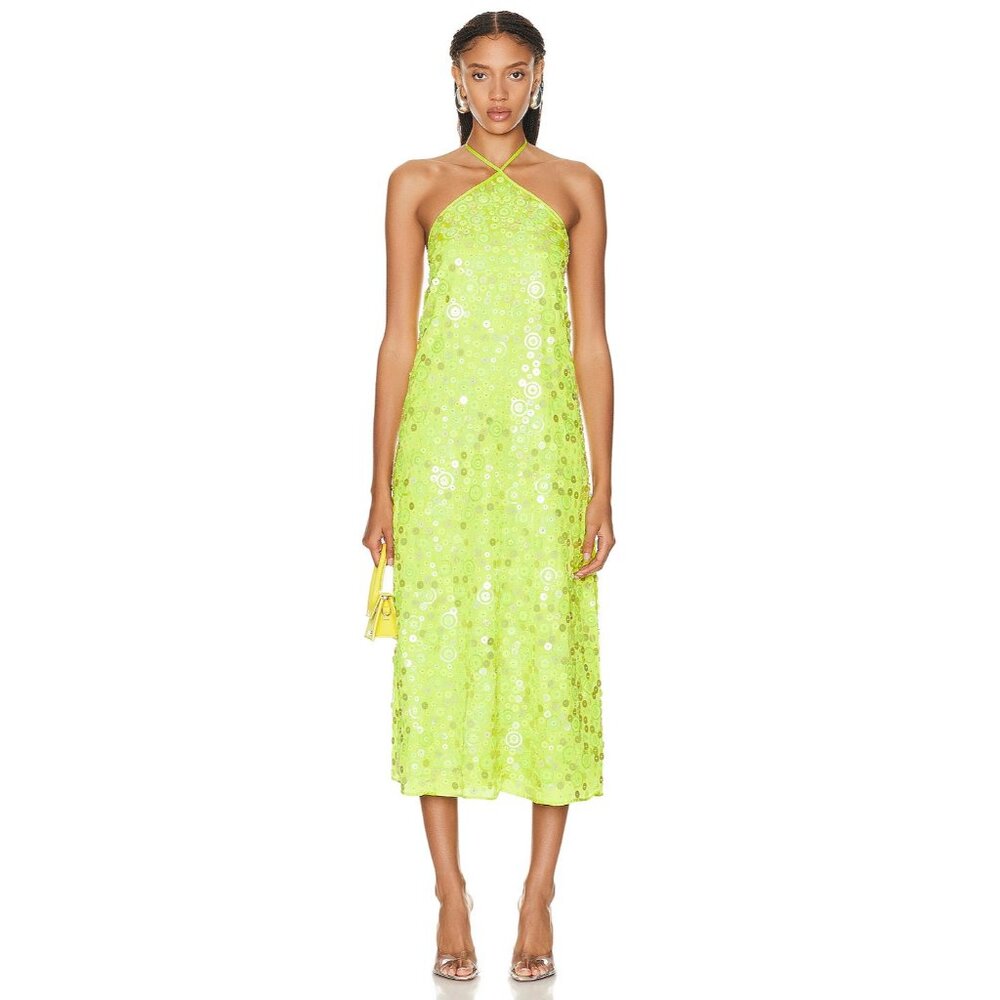 Saks Potts Dax Dress in Neon Green